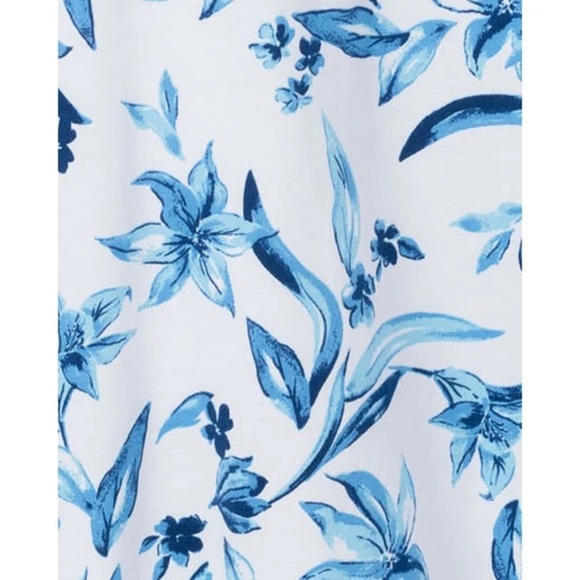 Petite Plume Peruvian Pima Cotton Sounds of Santorini Caftan Size Small NWOT - Picture 5 of 9